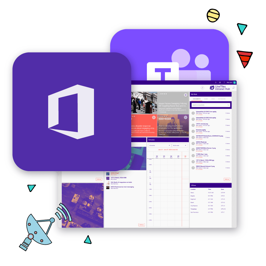 livetiles-hub-integration