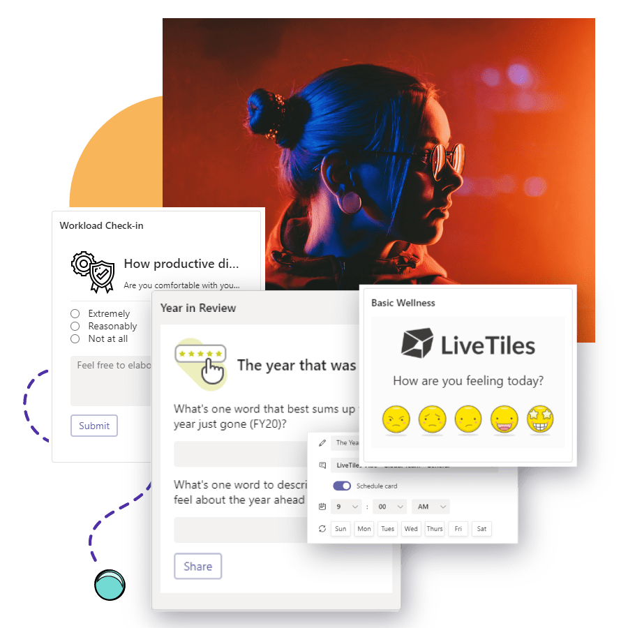 customize your LiveTiles Vibe screenshots